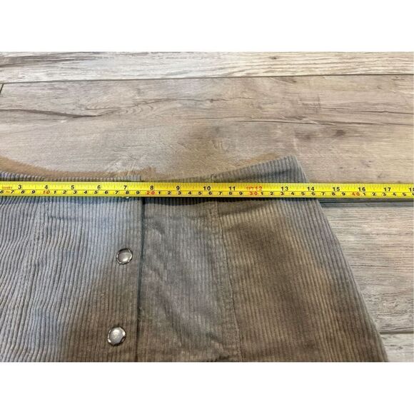 Forever 21 gray corduroy mini skirt size S - Picture 6 of 8